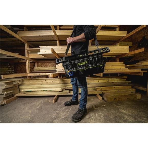 18 Inch Pro Tool Tote with Rotating Handle for Easy Tool Access, Water-Resistant - Picture 4 of 6